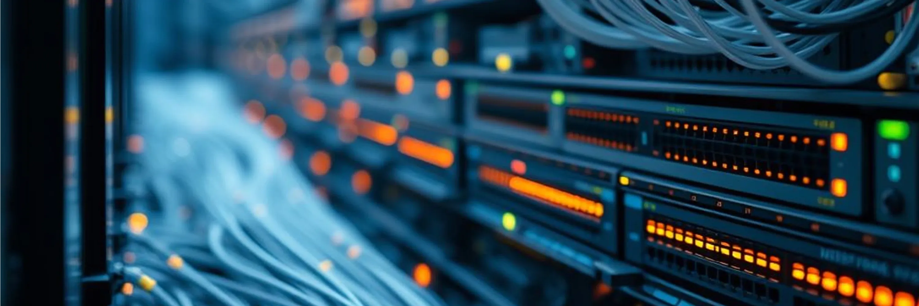 Abstract visualization of interconnected data streams representing digital marketing automation, data integration, and performance-driven decision systems